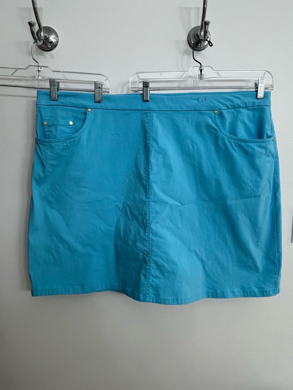 Hearts of Palm Size 22W Aqua Skort